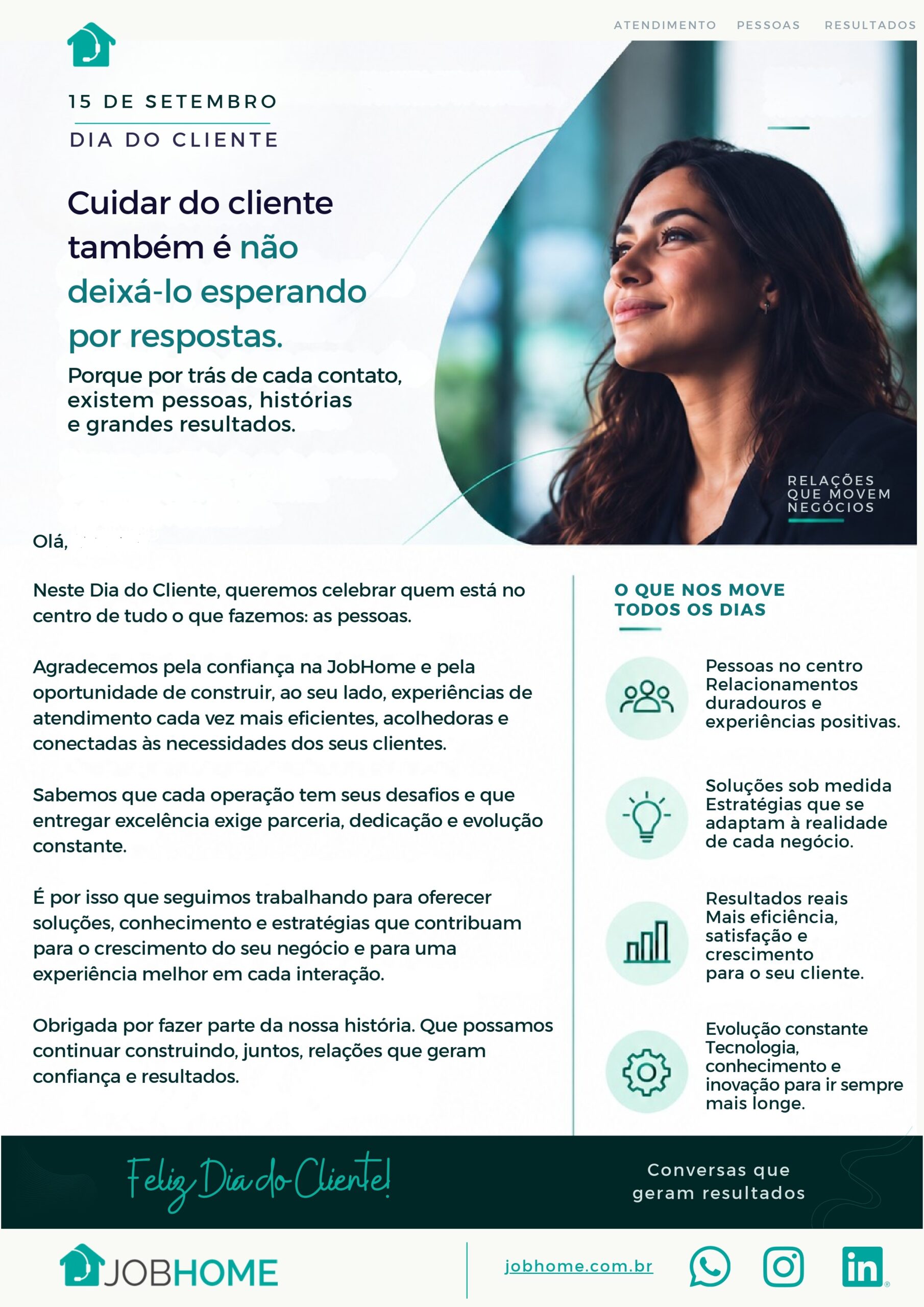 Dia do Cliente - JobHome